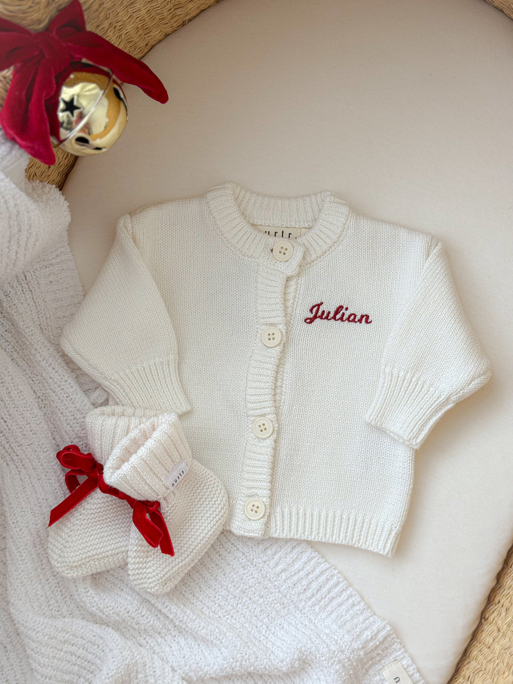 Newborn cardigan| Milk