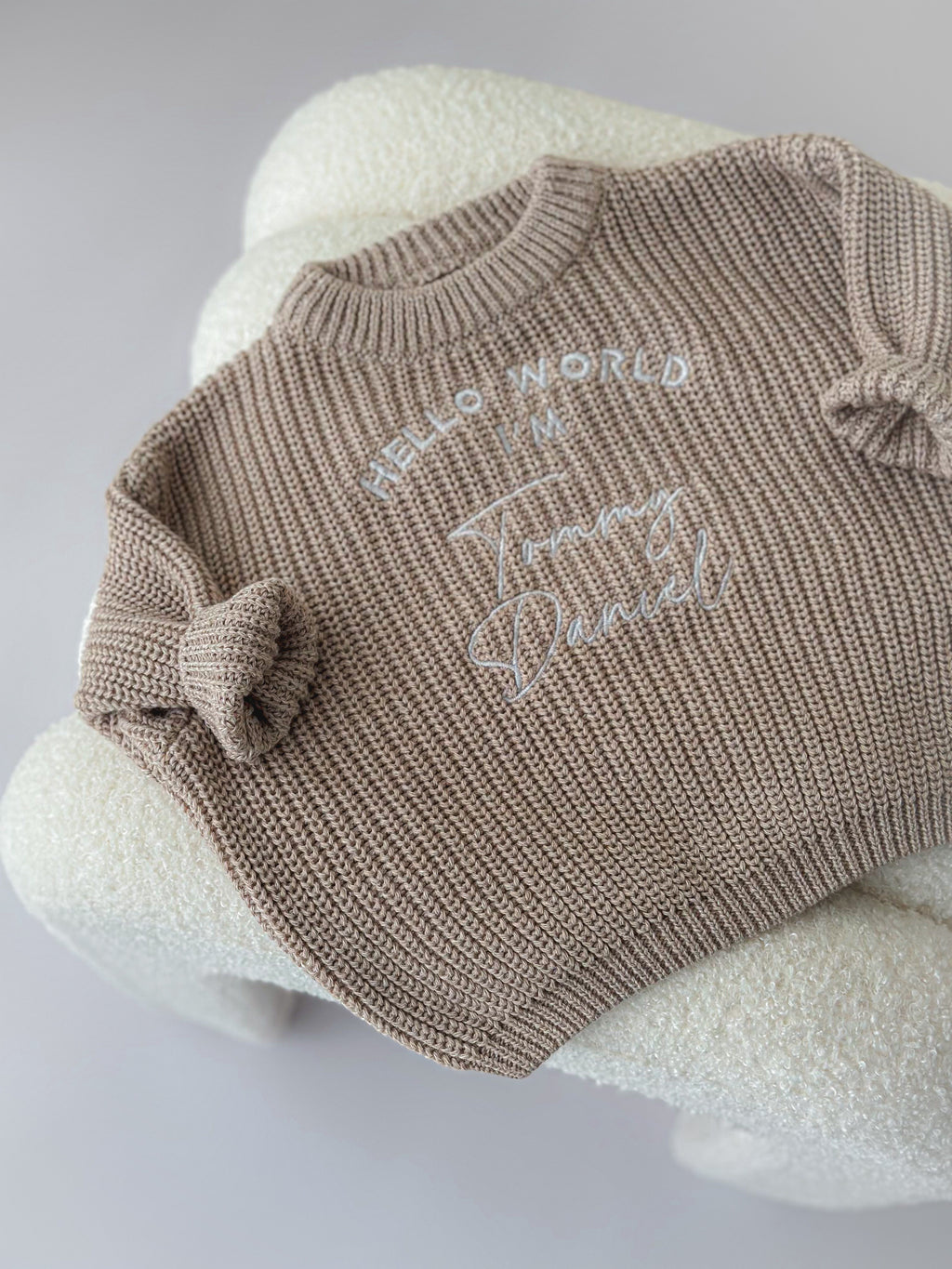 Oversized jumper| Beige Marl