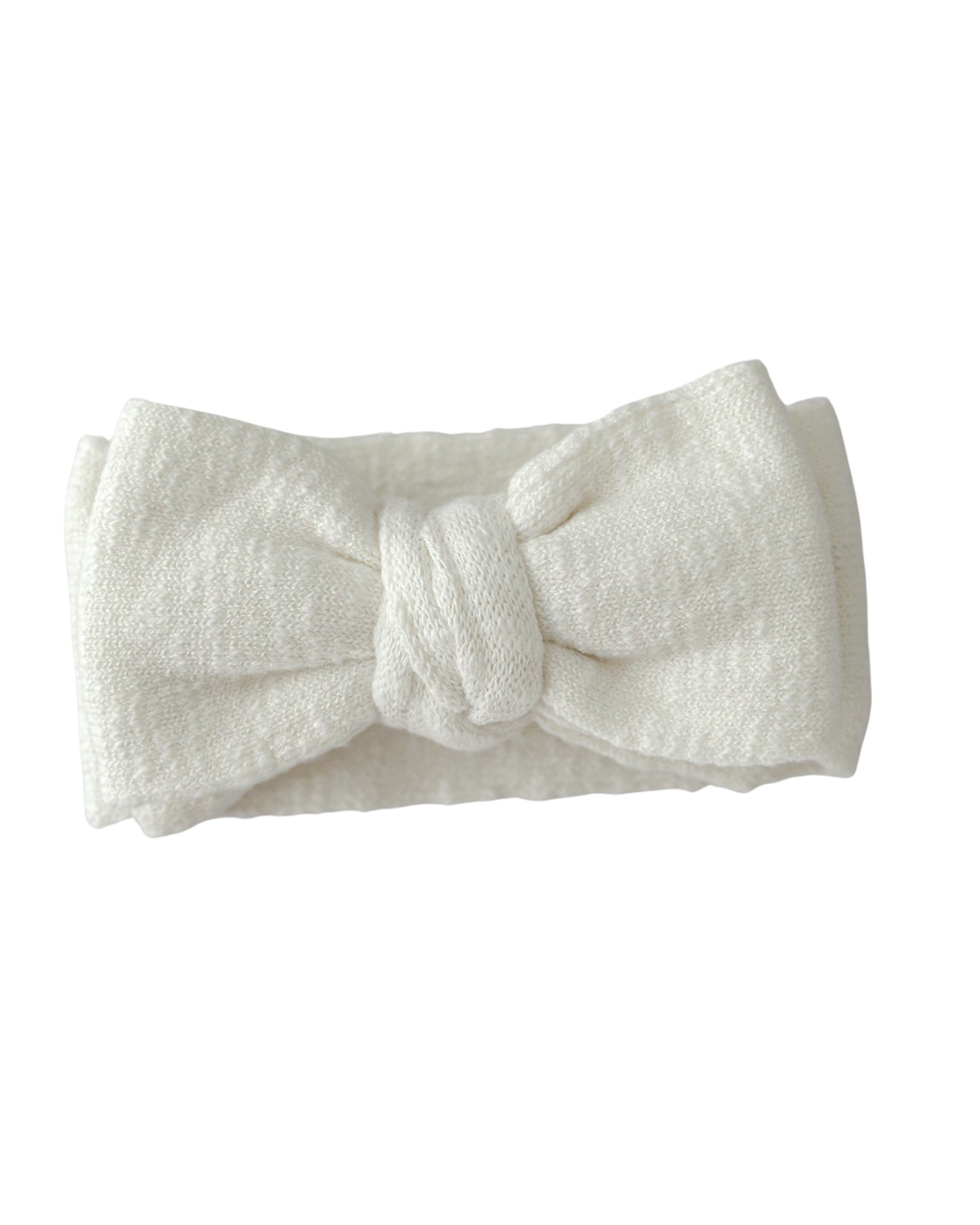 Knit headband | White textured