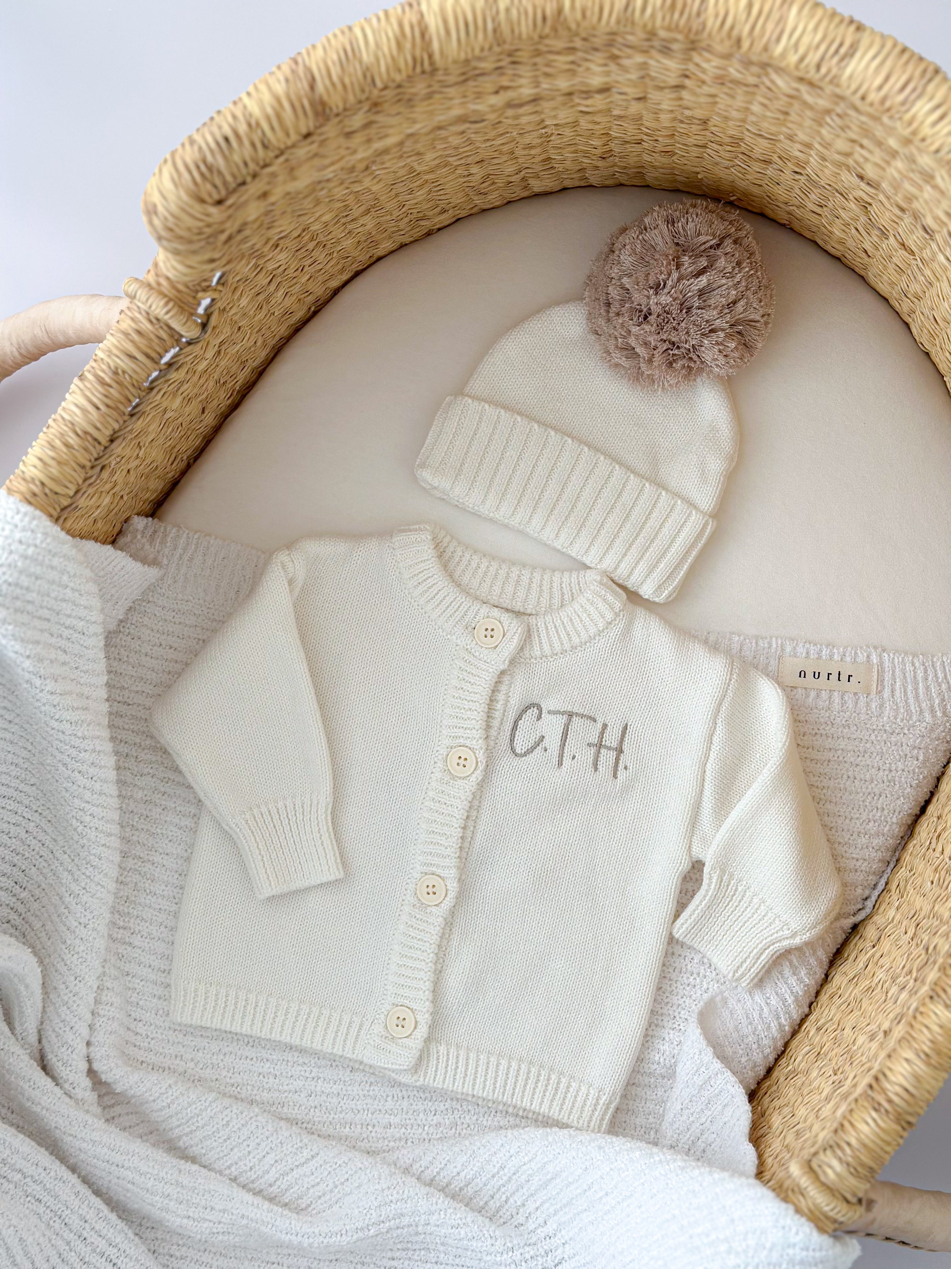 Newborn cardigan| Milk