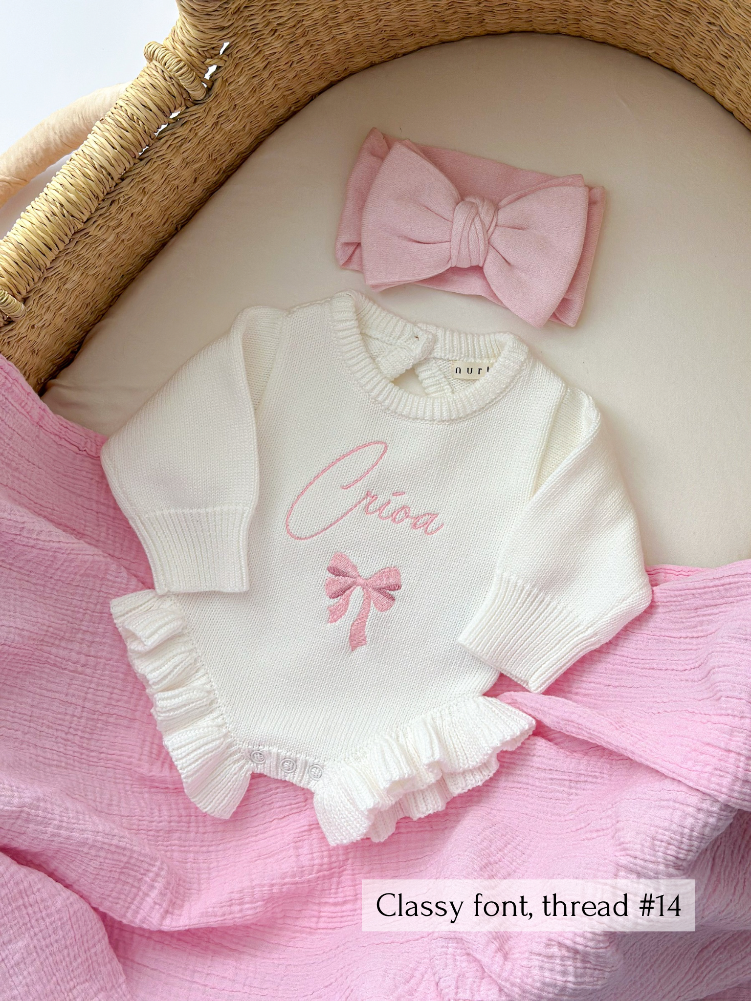 Frill leg bodysuit | White