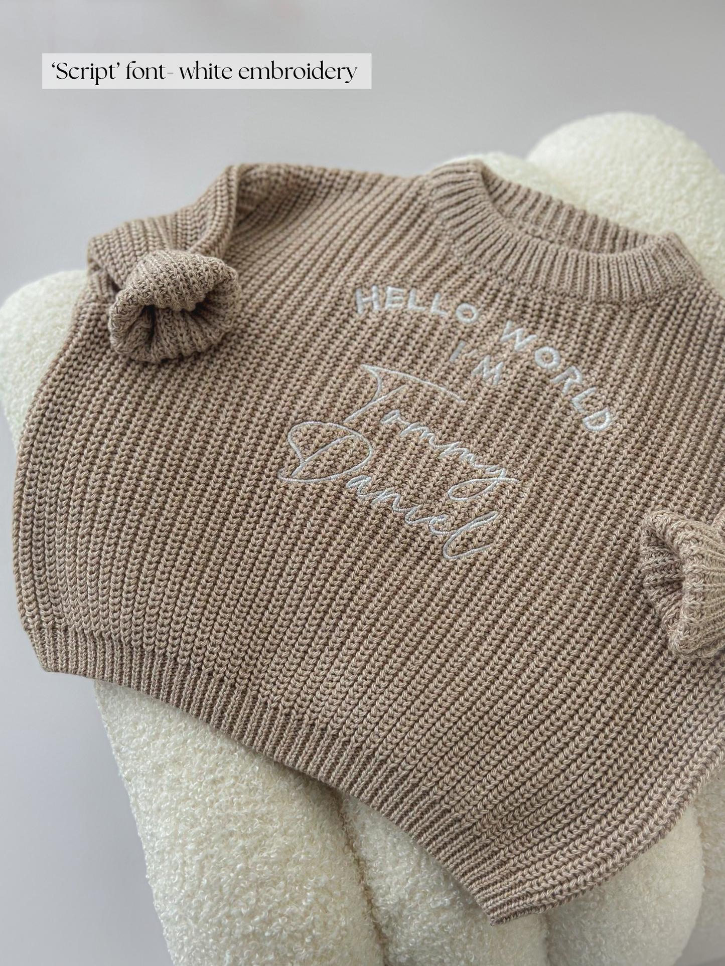 Oversized jumper| Beige Marl