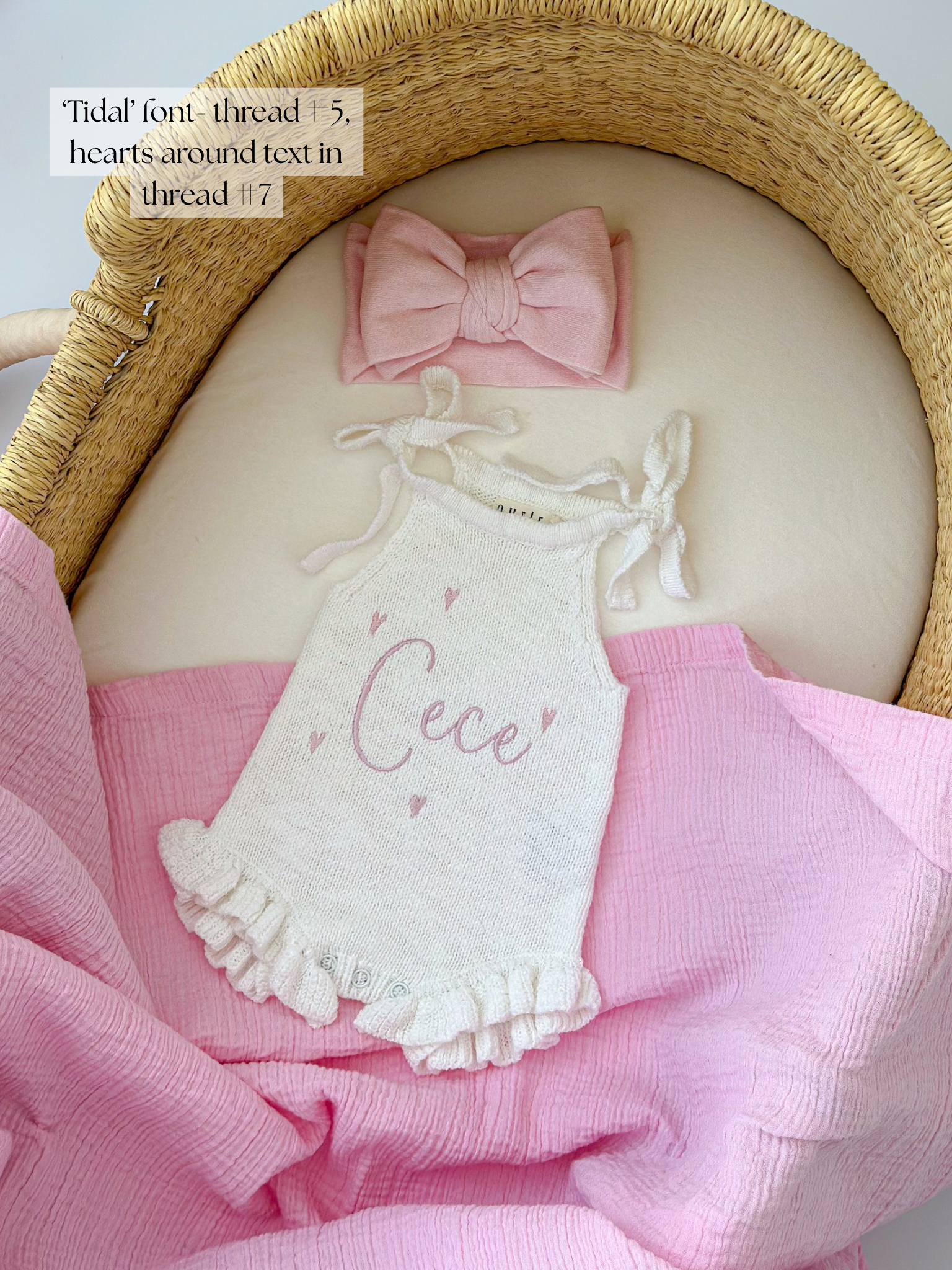 Tie shoulder romper | white textured