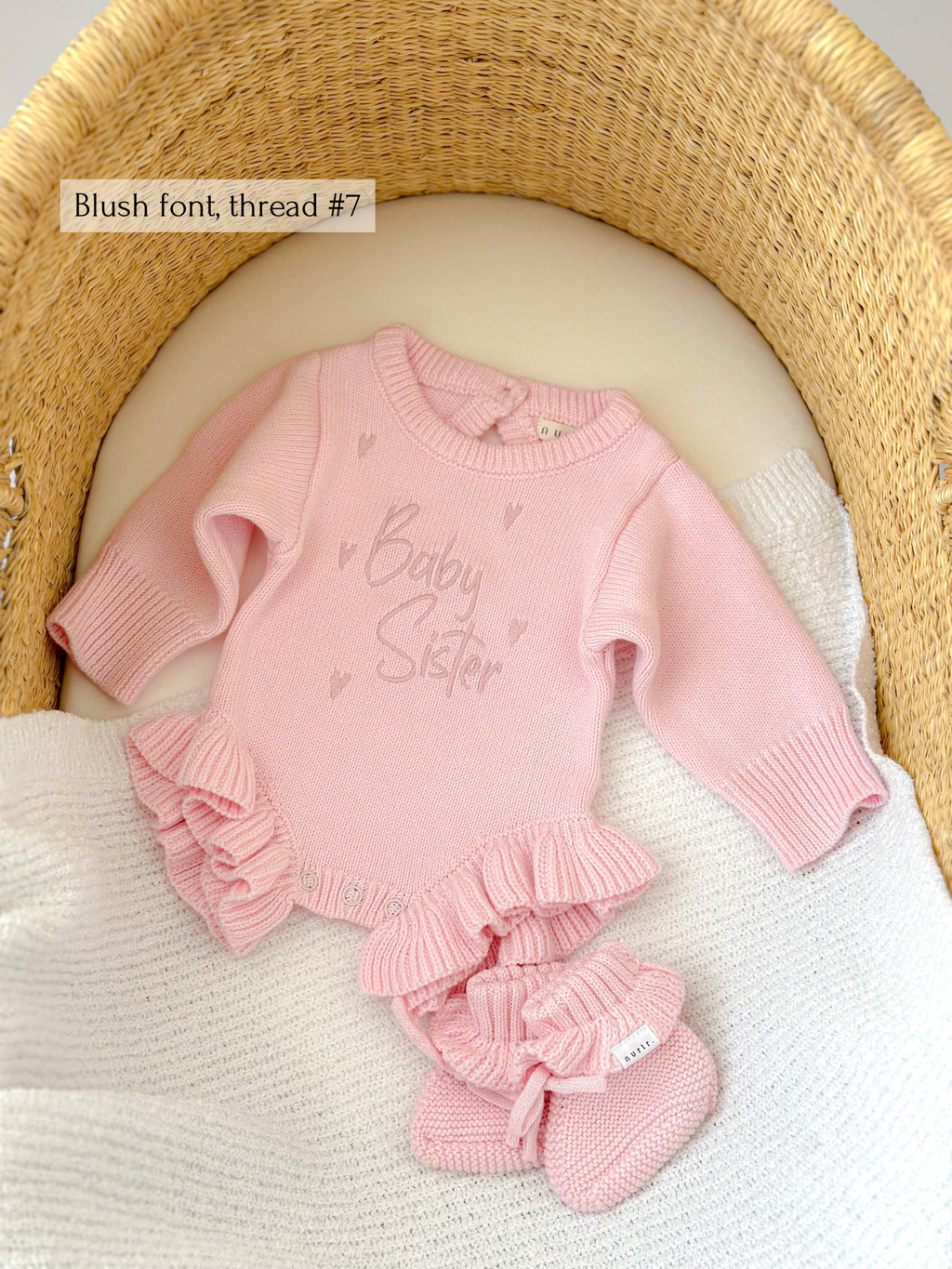 Frill leg bodysuit | Cherry Blossom