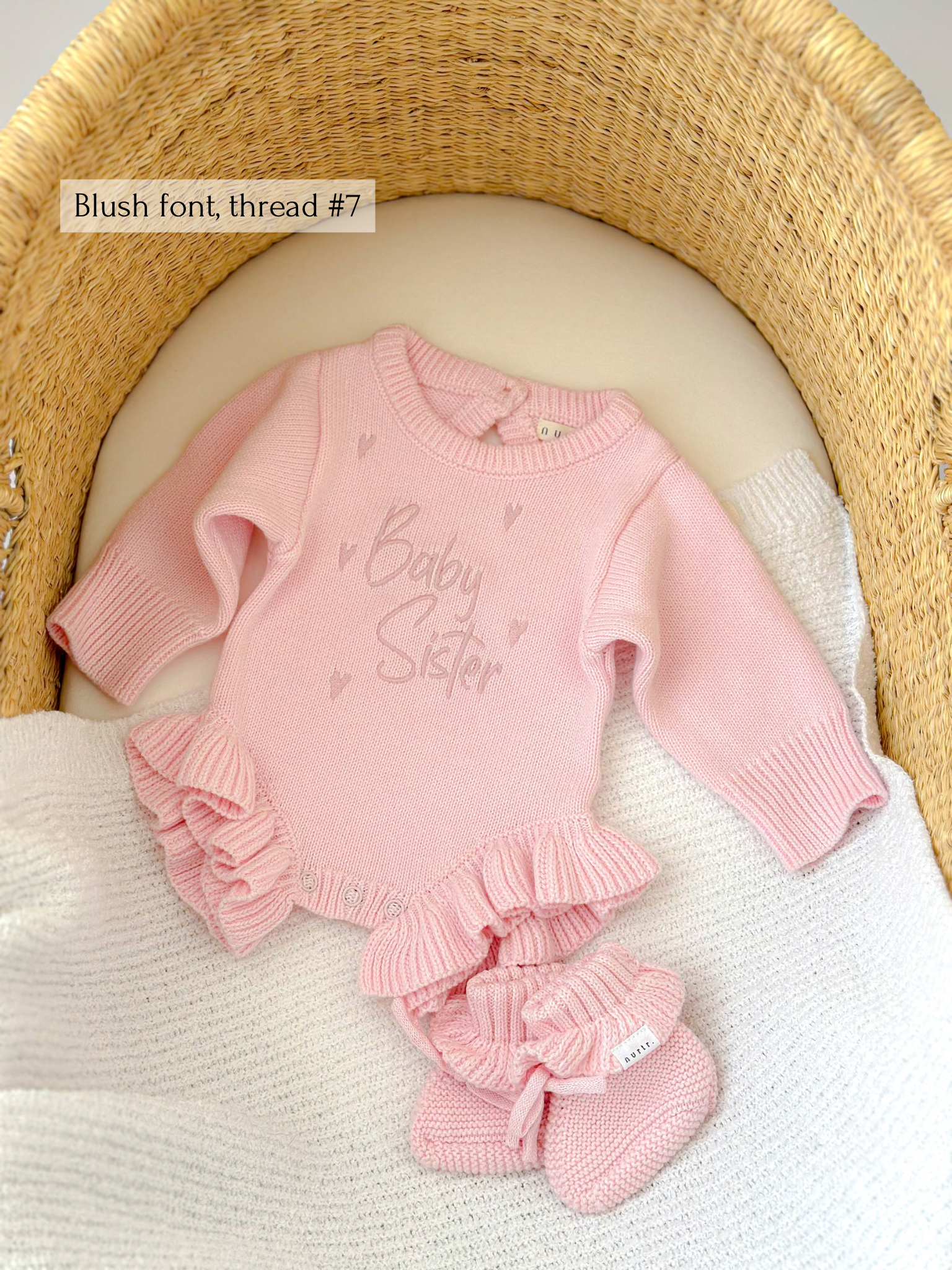 Frill leg bodysuit | Cherry Blossom