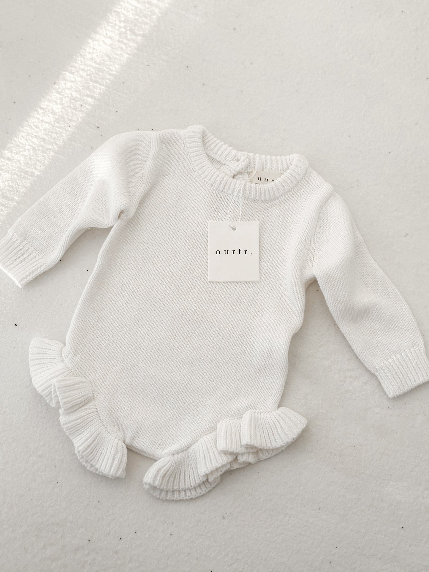 Pearl frill bodysuit